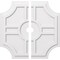 Ekena Millwork Haus Architectural Grde PVC Contemporary Ceiling Medallion, Two Piece, 32"OD x 3"ID x 10 1/2"C x 1"P CMP32HS2-03000 - alternate 1